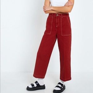 BDG (Urban Outfitters) Red Wide Leg Jeans 28